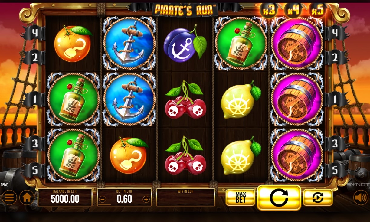 Pirate's Run Slot Gameplay