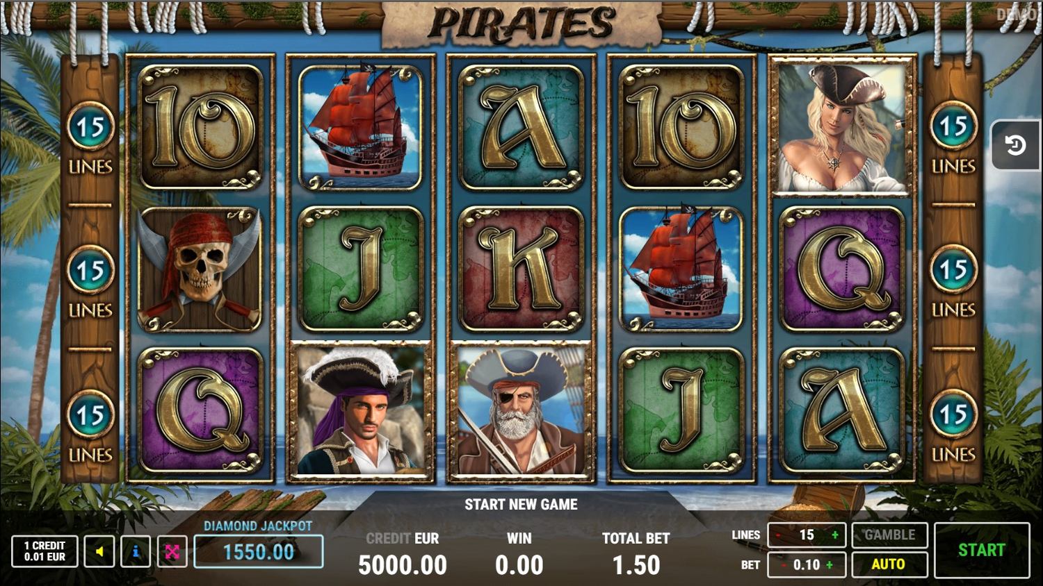 Pirates (Fazi) Slot Gameplay