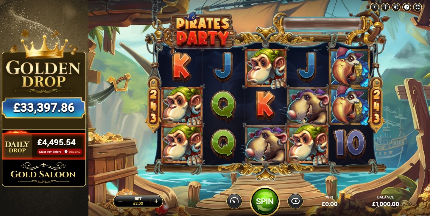 Pirates Party Slot Gameplay