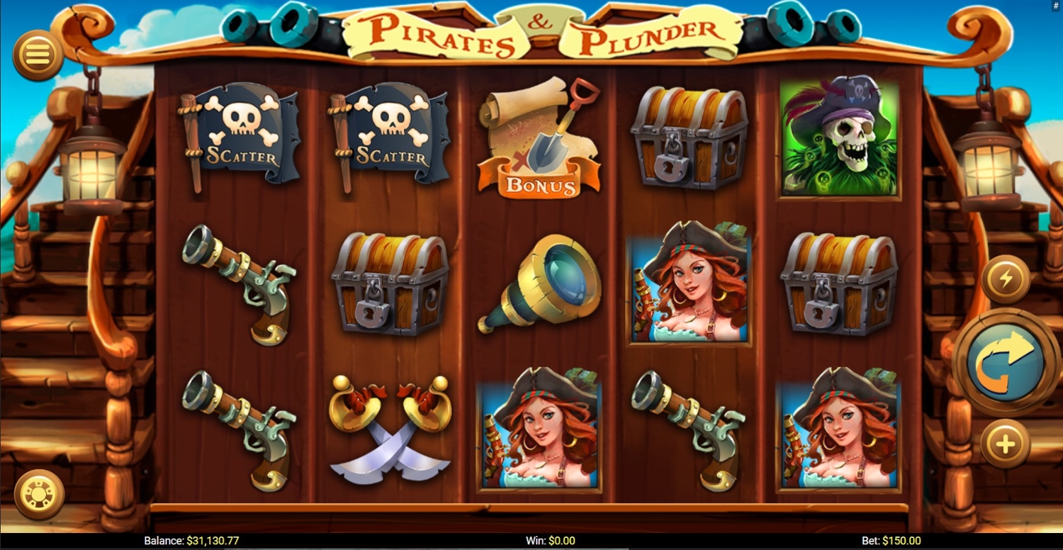Pirates and Plunder Slot Gameplay