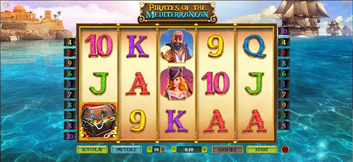 Pirates of the Mediterranean Slot Gameplay