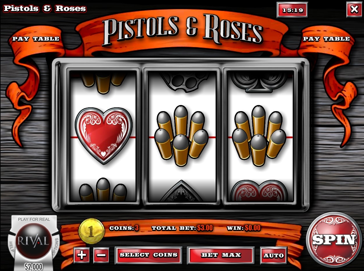 Pistols & Roses Slot Gameplay