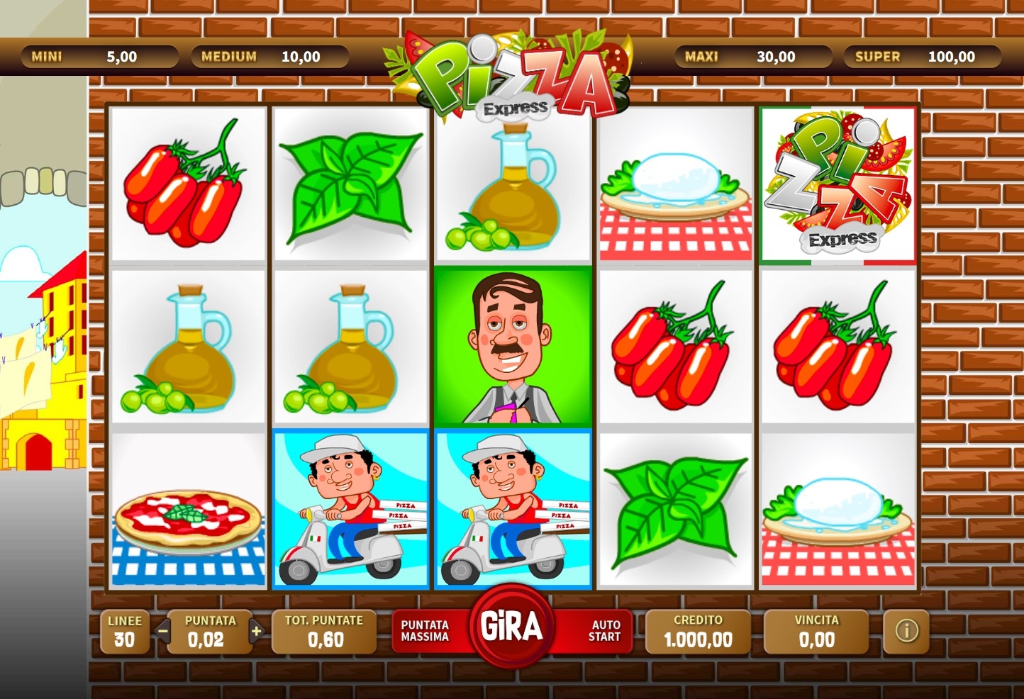 Pizza Express Slot Gameplay