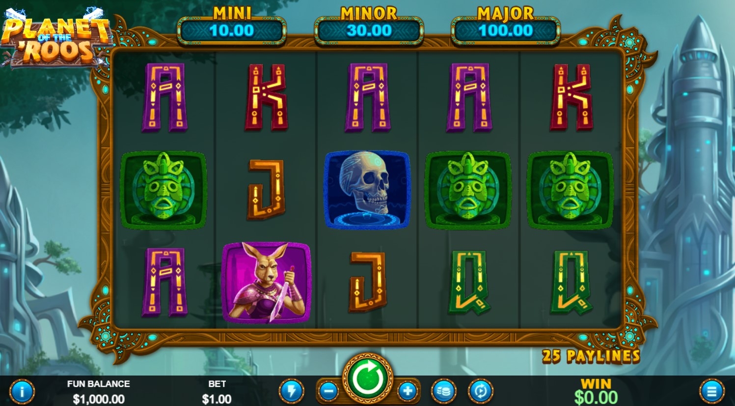 Planet of the Roos Slot Gameplay