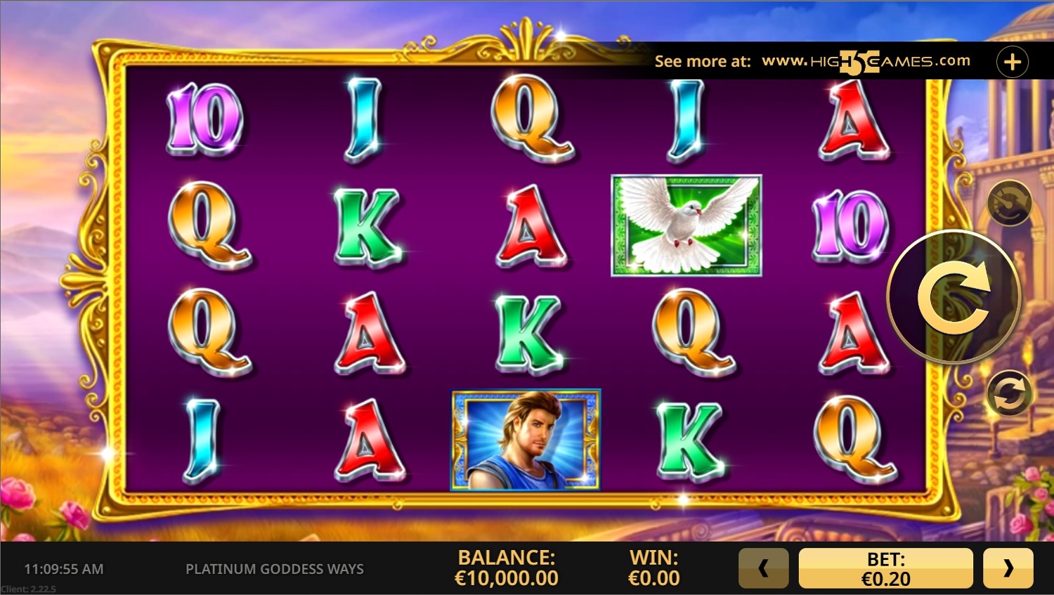 Platinum Goddess Ways Slot Gameplay