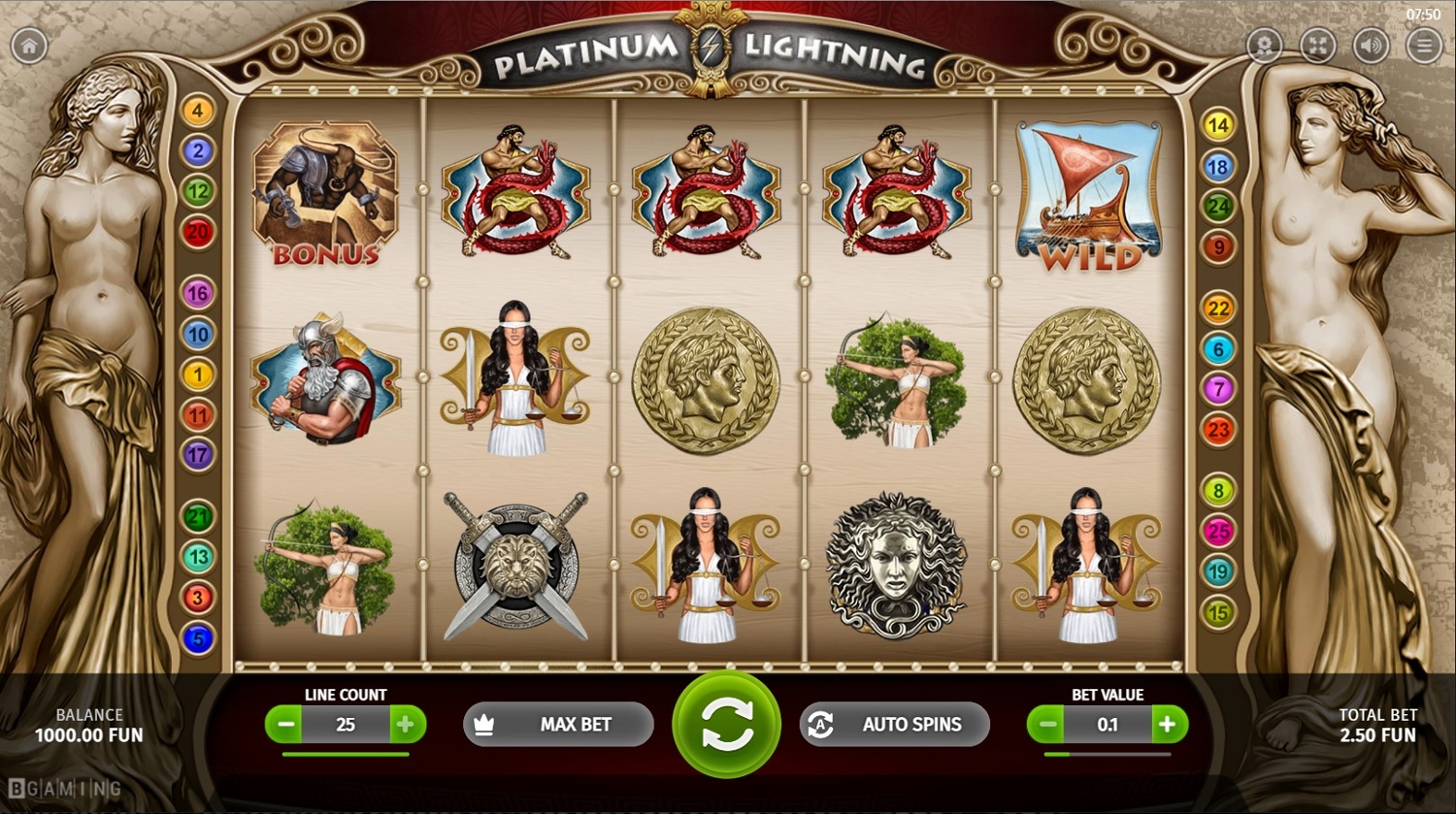 Platinum Lightning Slot Gameplay