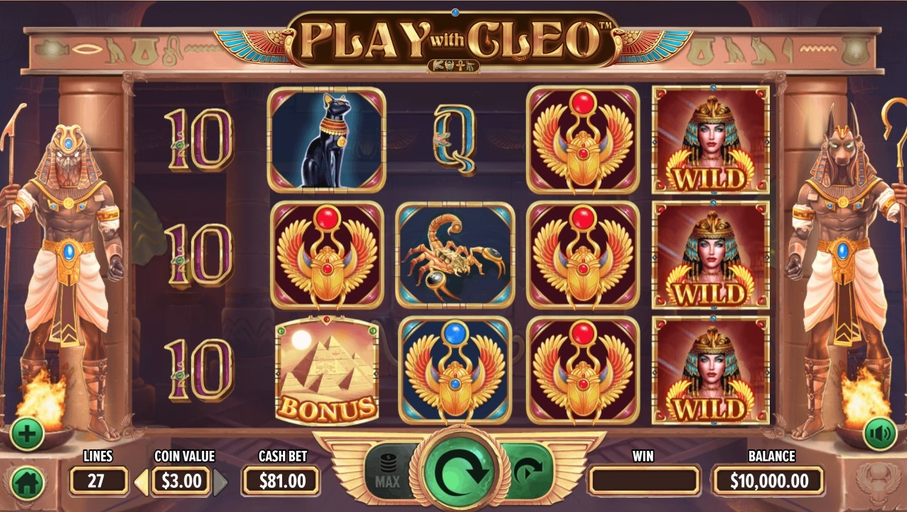 Play with Cleo Slot Gameplay