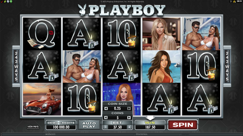 Playboy Slot Gameplay