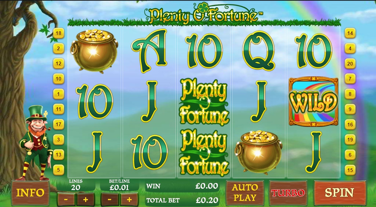 Plenty O'Fortune Slot Gameplay
