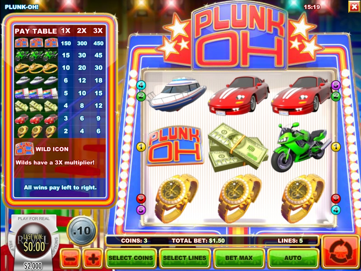 Plunk-oh Slot Gameplay