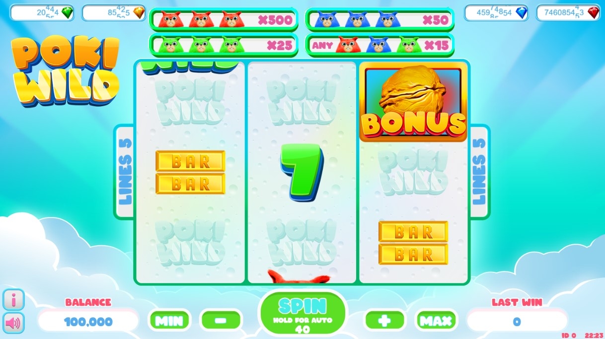 Poki Wild Slot Gameplay