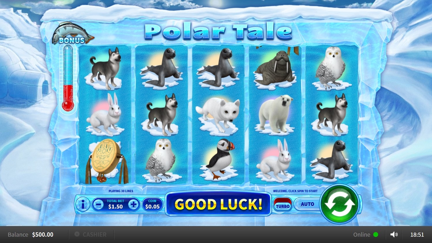 Polar Tale Slot Gameplay