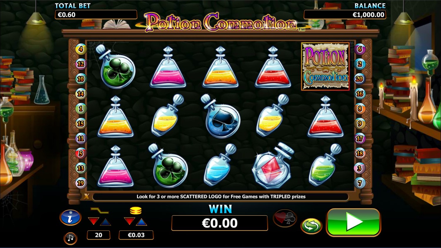 Potion Commotion Slot Gameplay