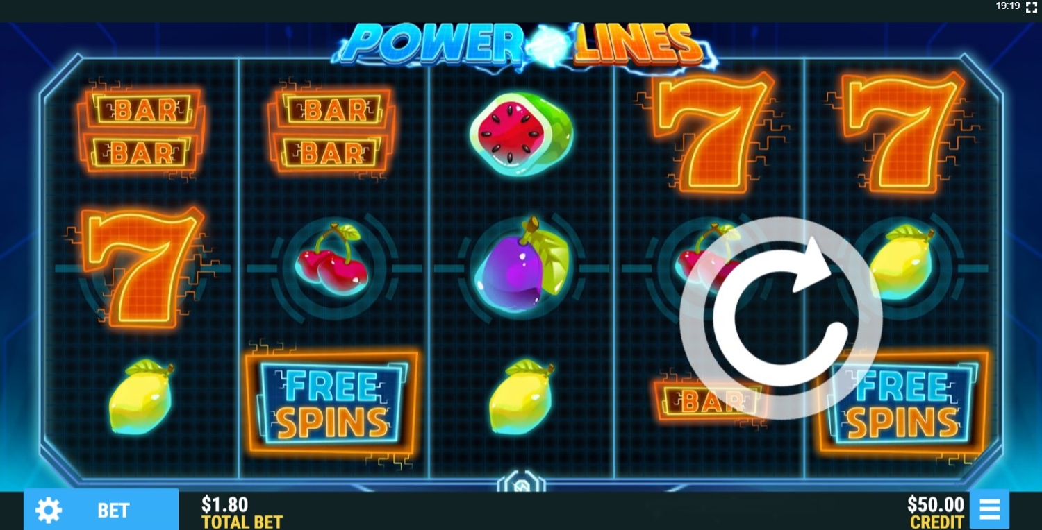 Power Lines Slot Gameplay