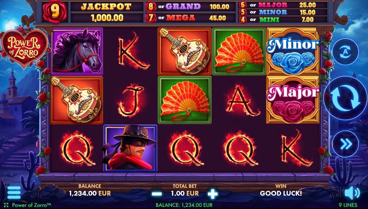 Power of Zorro Slot Gameplay