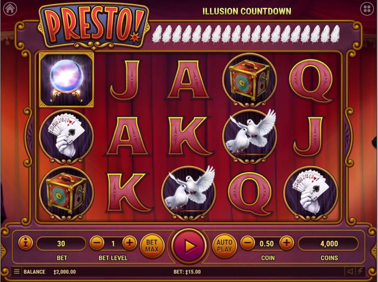 Presto! Slot Gameplay