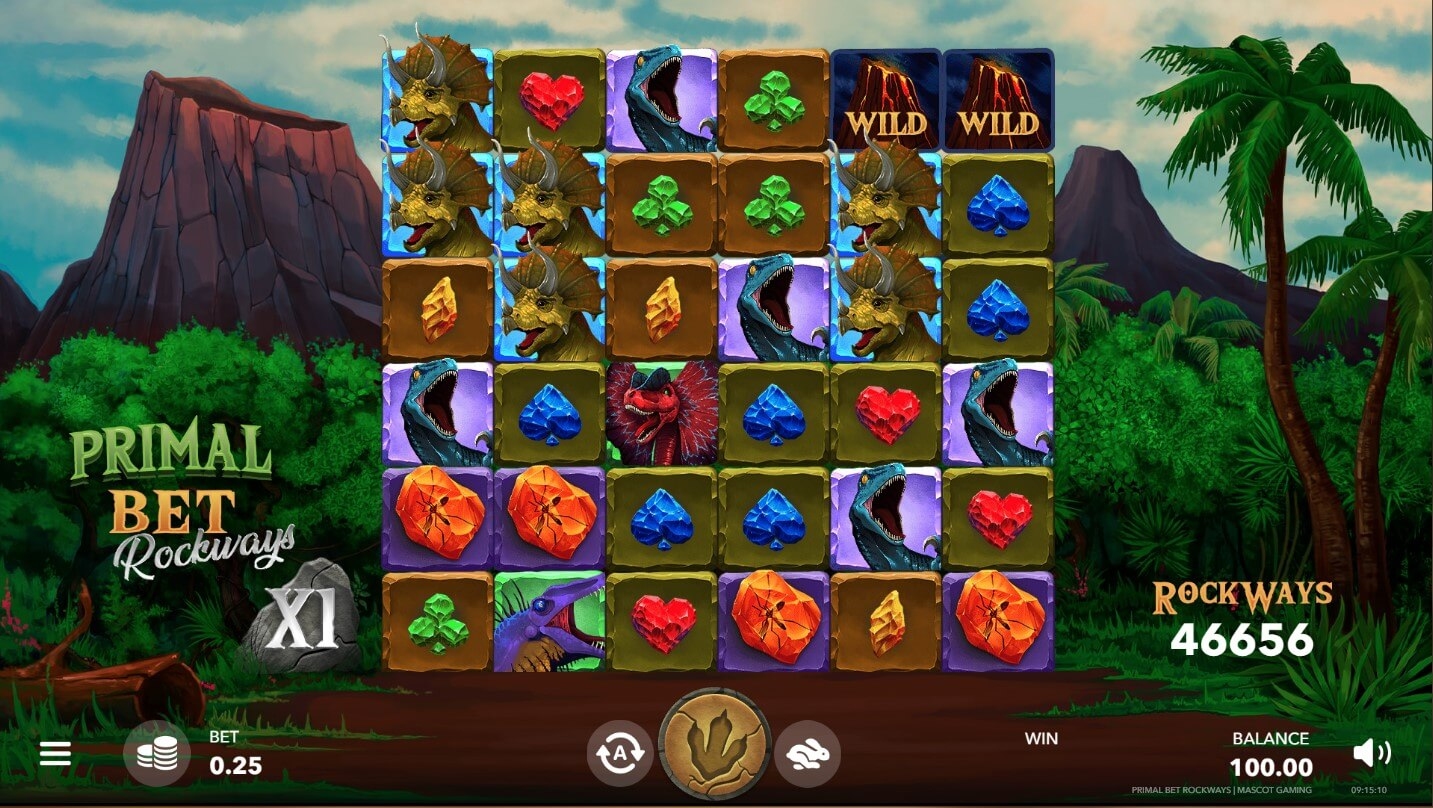 Primal Bet Rockways Slot Gameplay