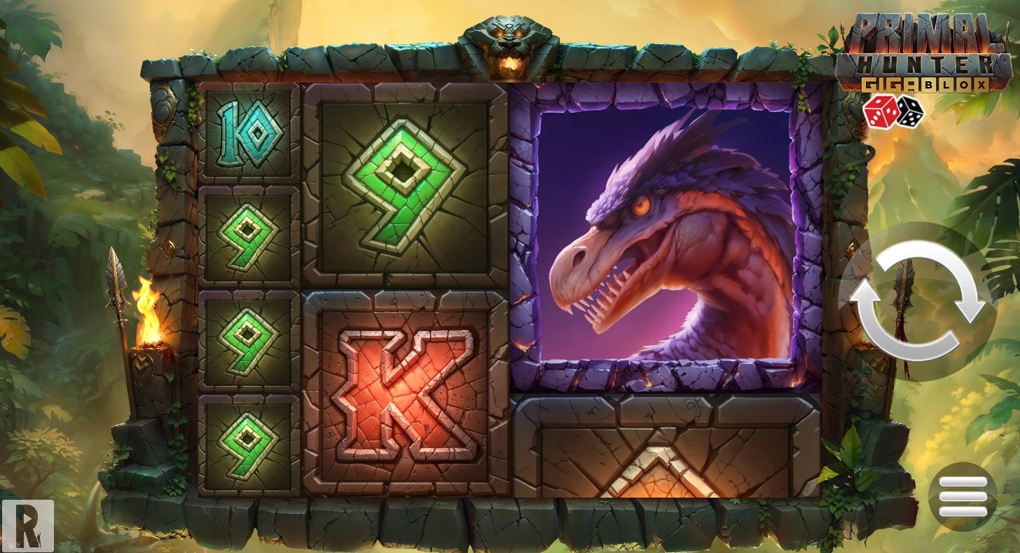 Primal Hunter Gigablox Slot Gameplay