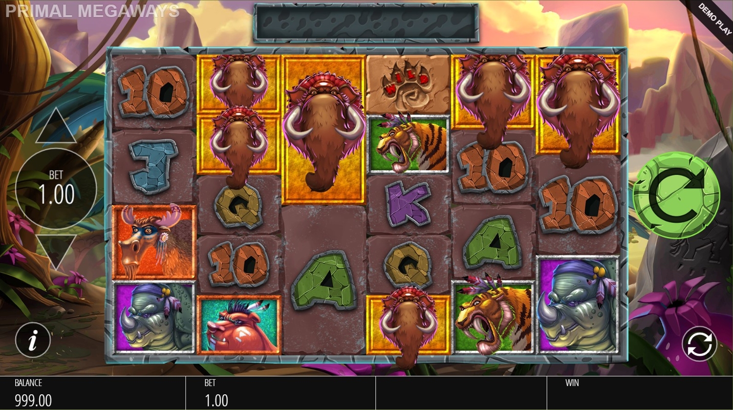 Primal Megaways Slot Gameplay