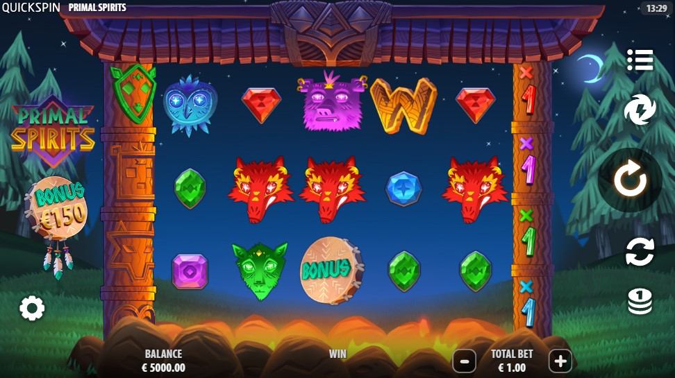 Primal Spirits Slot Gameplay
