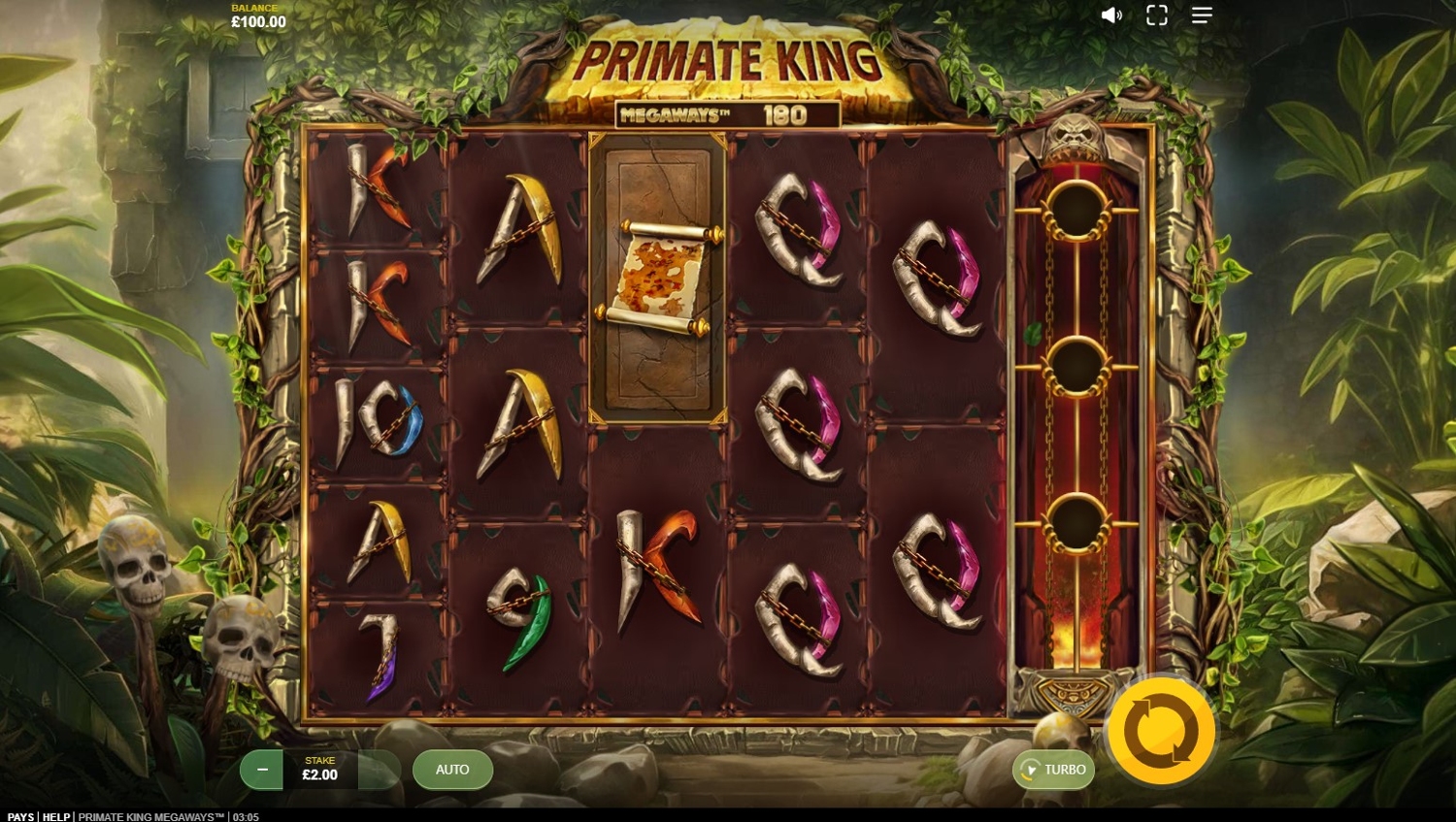 Primate King Megaways Slot Gameplay