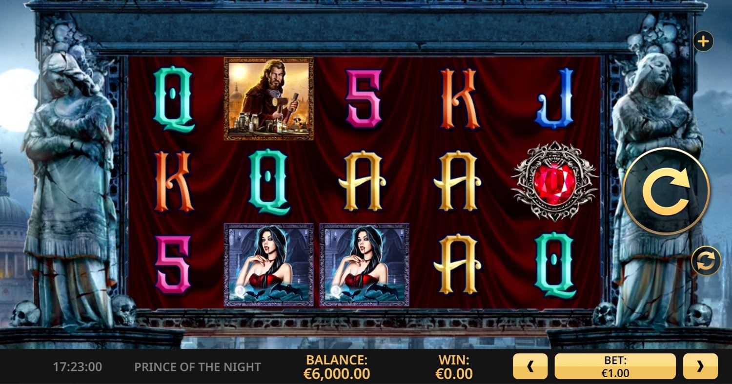 Prince Of The Night Slot Gameplay