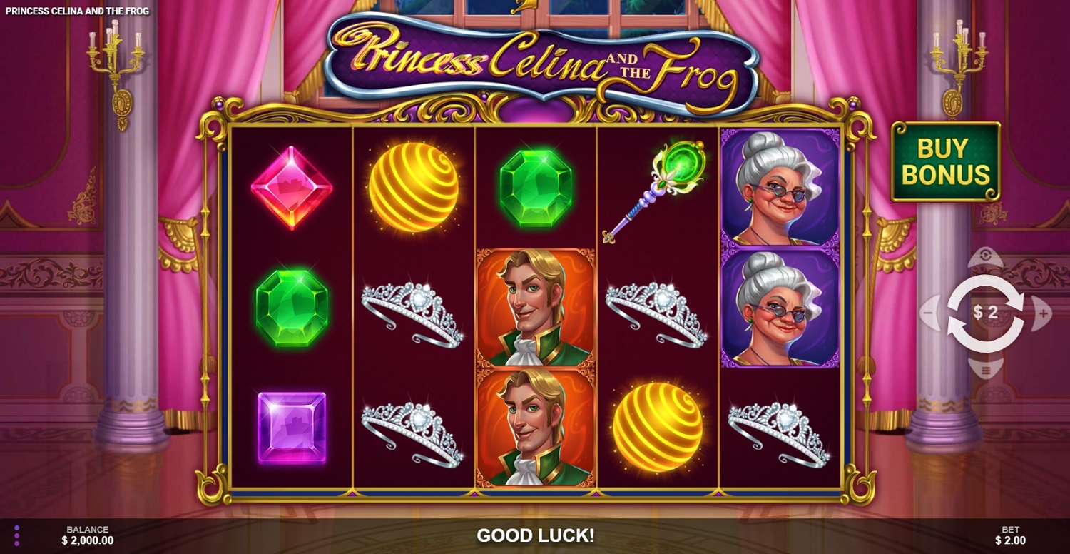 Princess Celina and the Frog Slot Gameplay