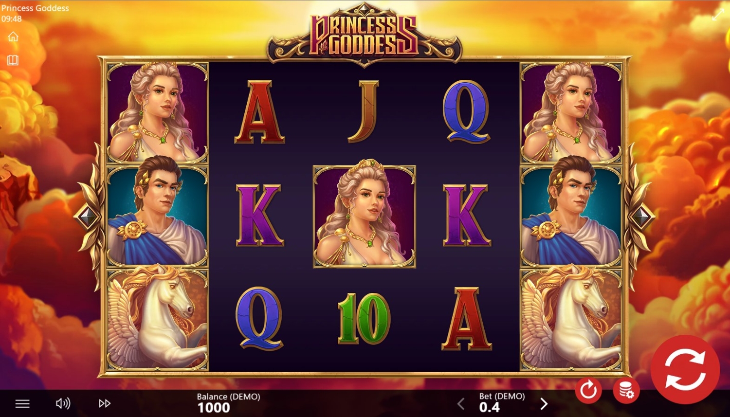 Princess Goddess Slot Gameplay