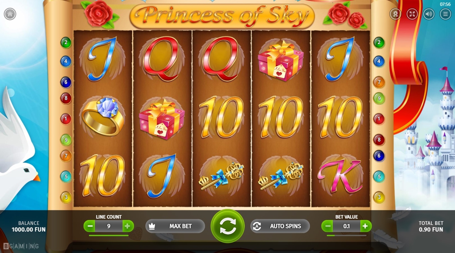 Princess of Sky Slot Gameplay