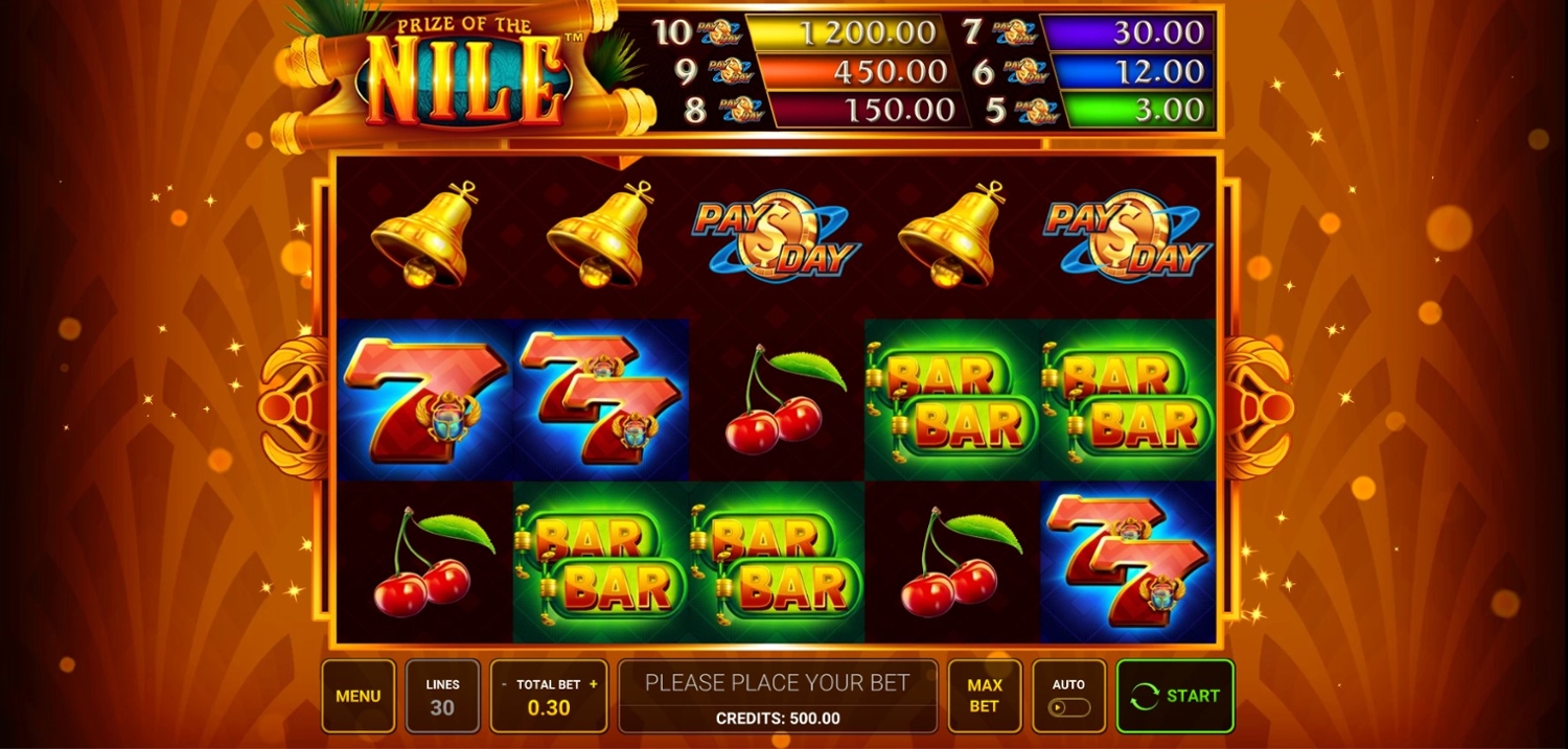 Prize of the Nile Slot Gameplay
