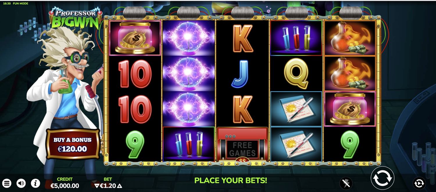 Professor BigWin Slot Gameplay