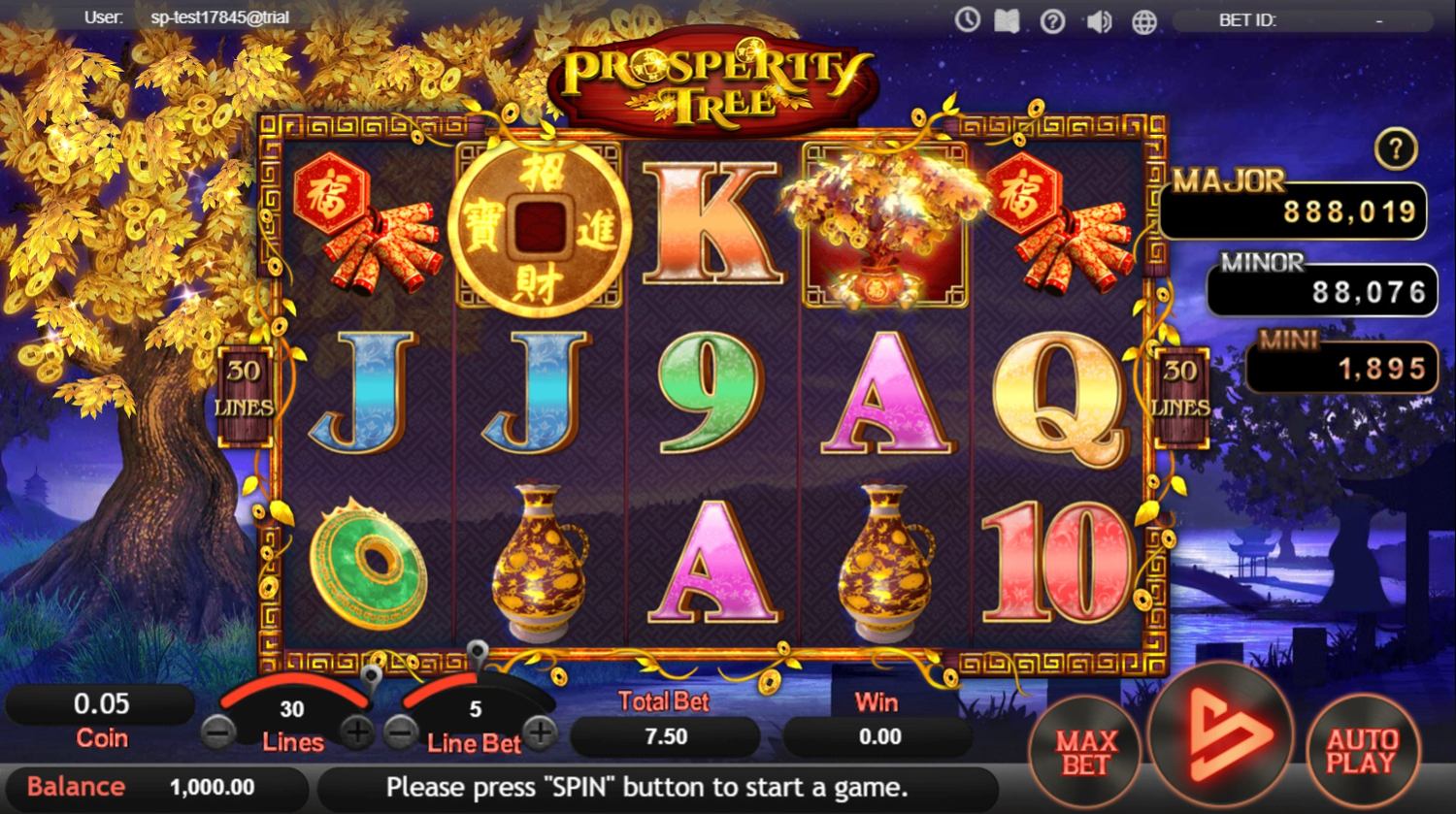 Prosperity Tree Slot Gameplay