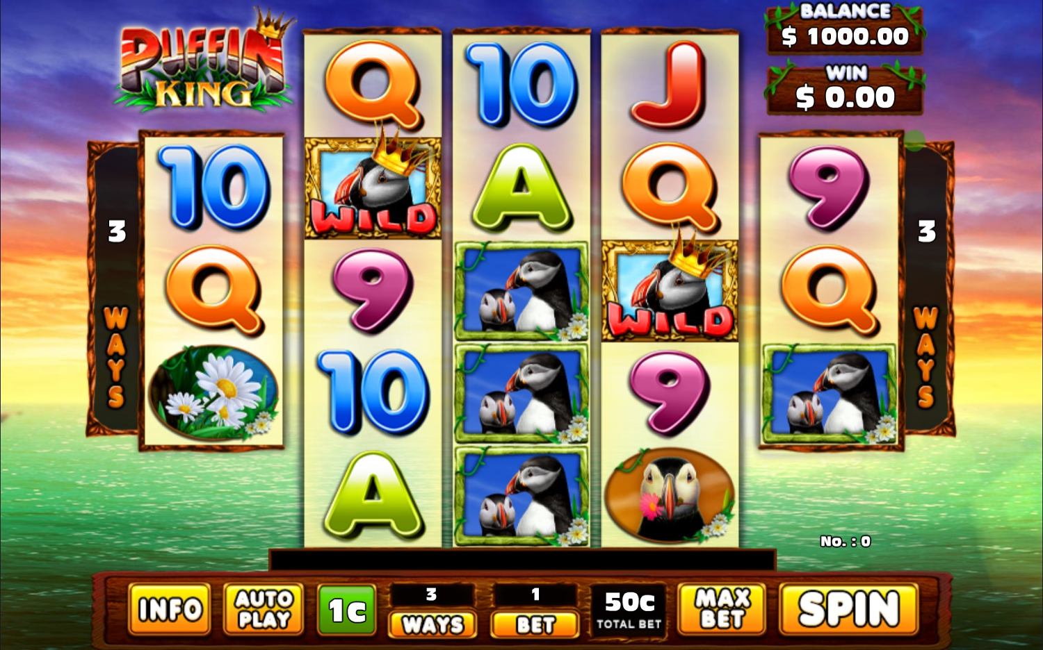 Puffin King Slot Gameplay