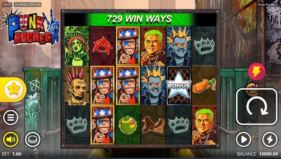 Punk Rocker 2 Slot Gameplay