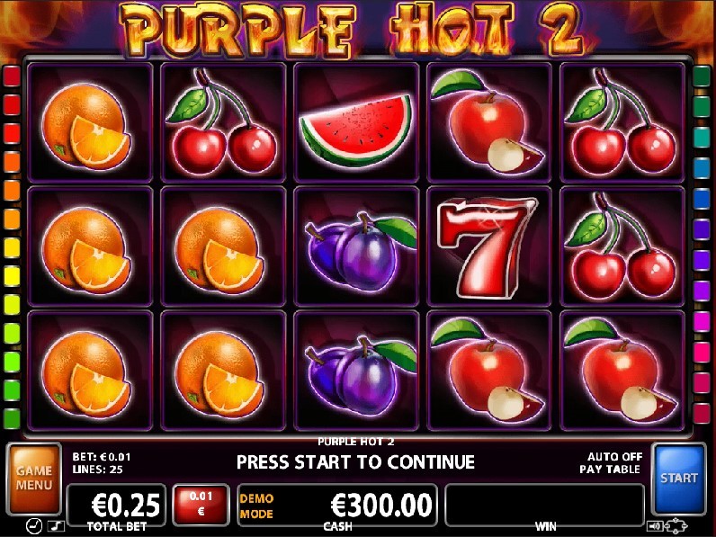 Purple Hot 2 Slot Gameplay