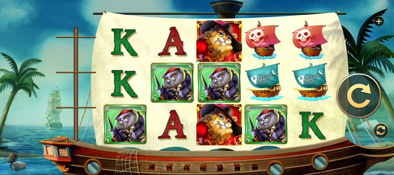 Purrates of the Catibbean Slot Gameplay