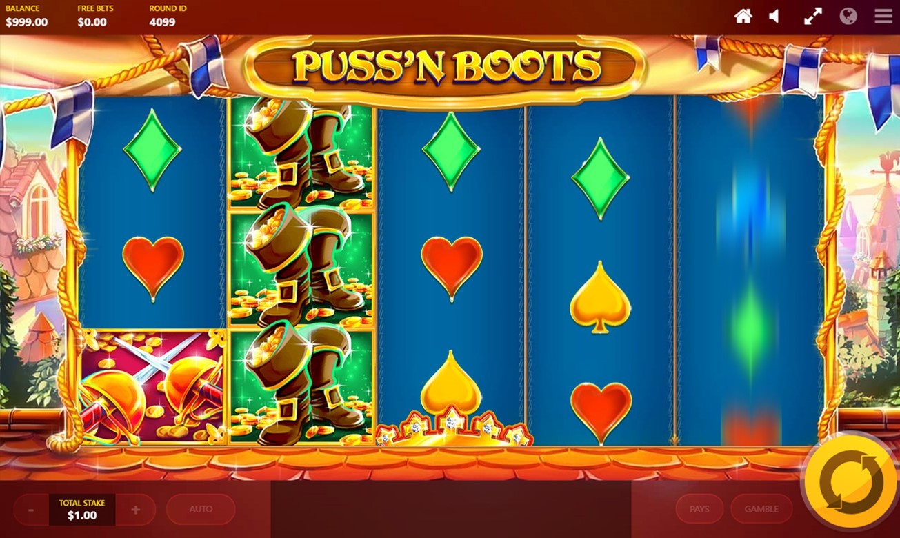 Puss'n Boots Slot Gameplay