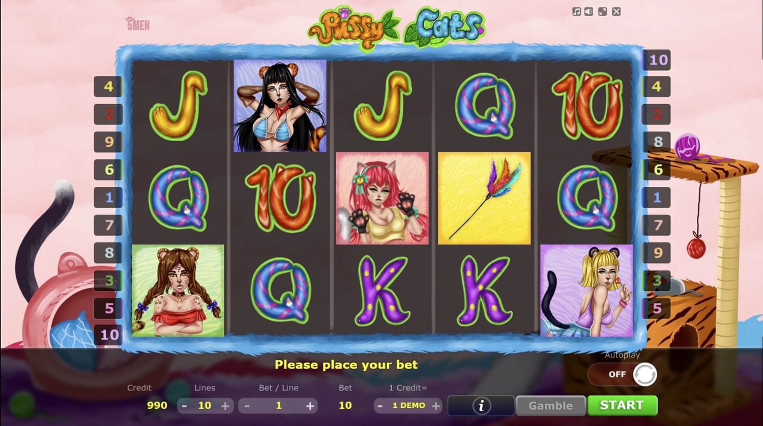 Pussy Cats Slot Gameplay