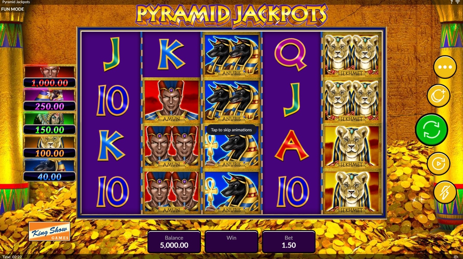 Pyramid Jackpots Slot Gameplay