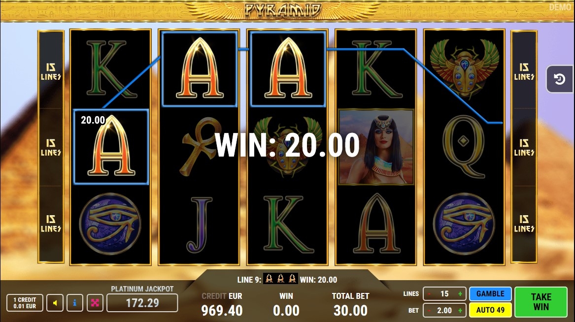 Pyramid Slot Gameplay