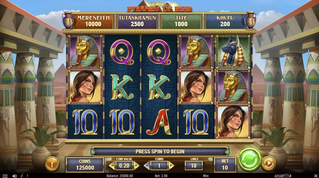 Cat Wilde and the Pyramids of Dead Slot Gameplay