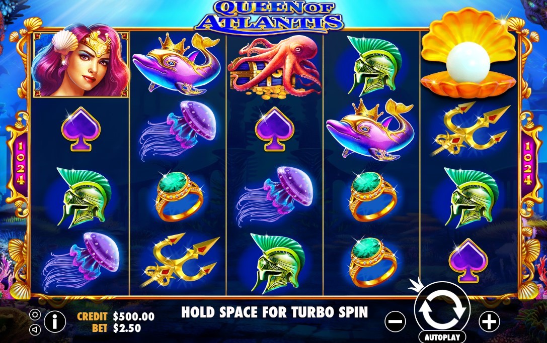 Queen of Atlantis Slot Gameplay
