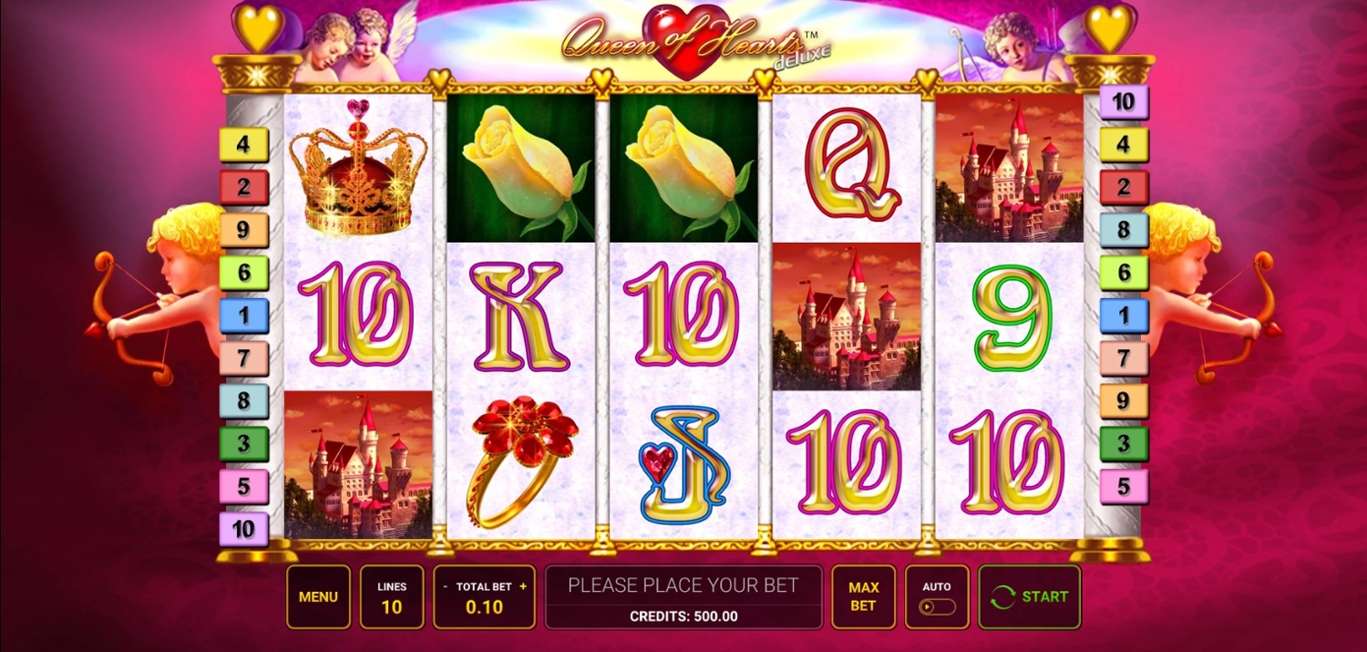 Queen of Hearts Deluxe Slot Gameplay