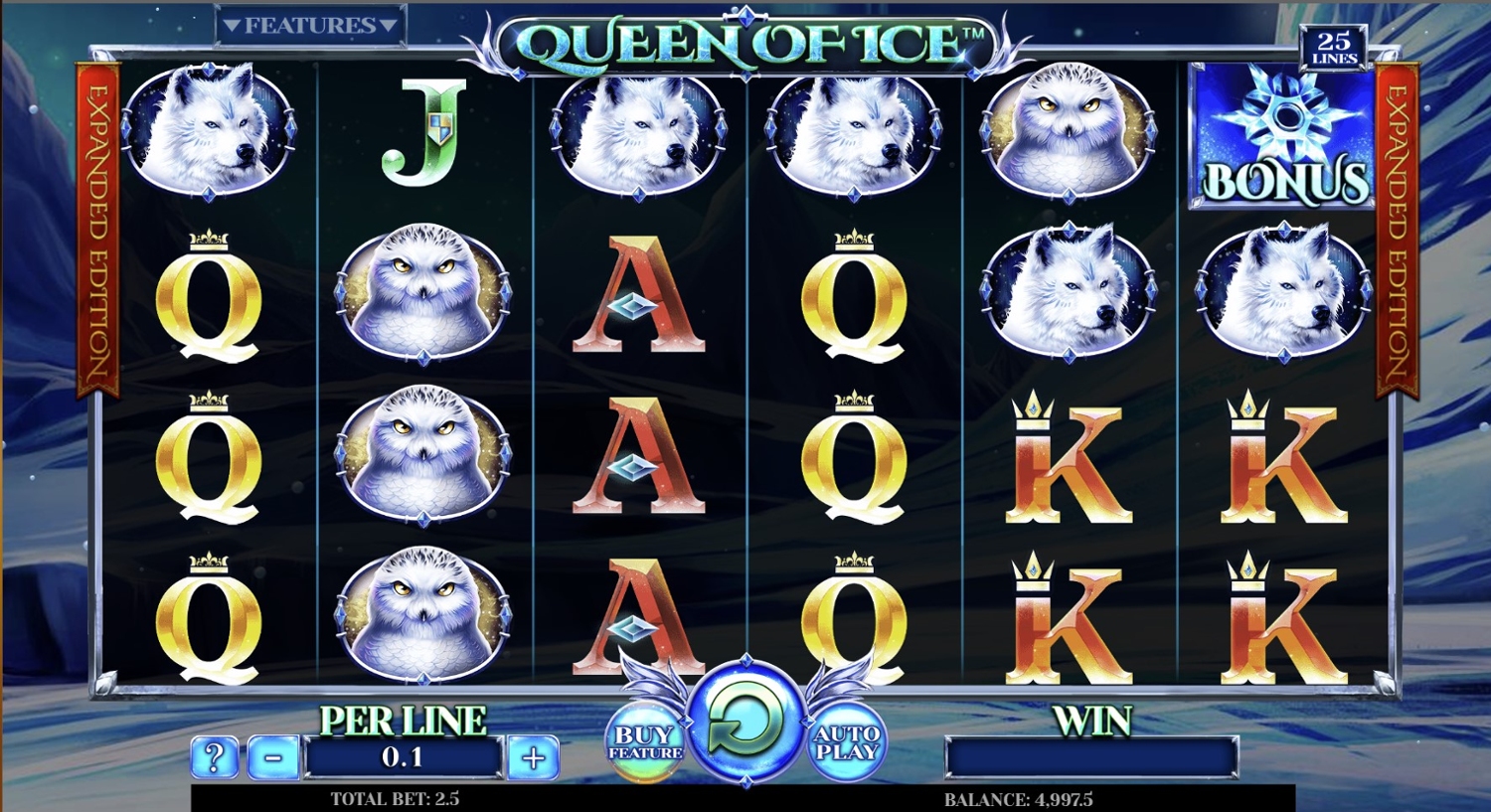 Queen of Ice Expanded Edition Slot Gameplay