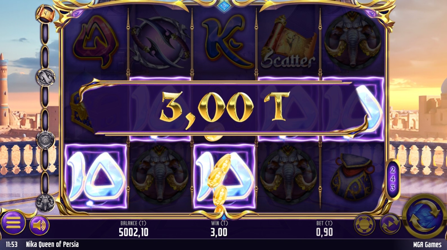 Queen of Persia Slot Gameplay