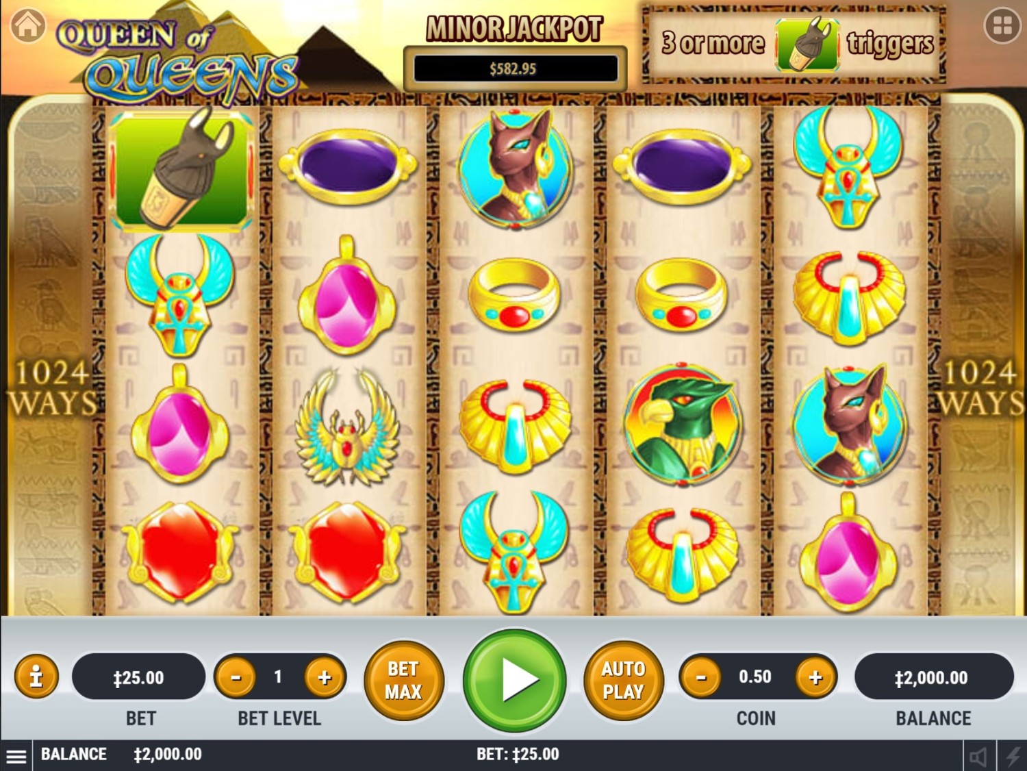 Queen of Queens II Slot Gameplay