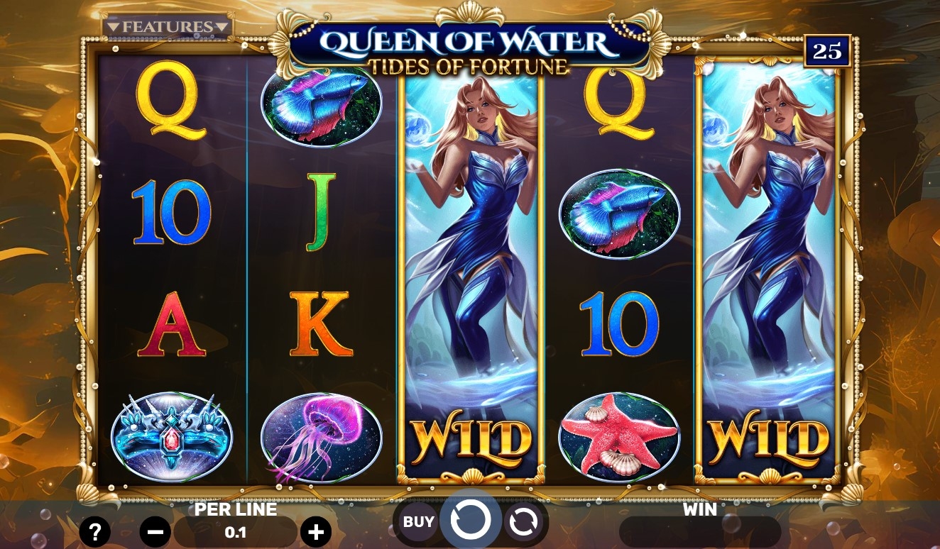 Queen of Water - Tides of Fortune Slot Gameplay