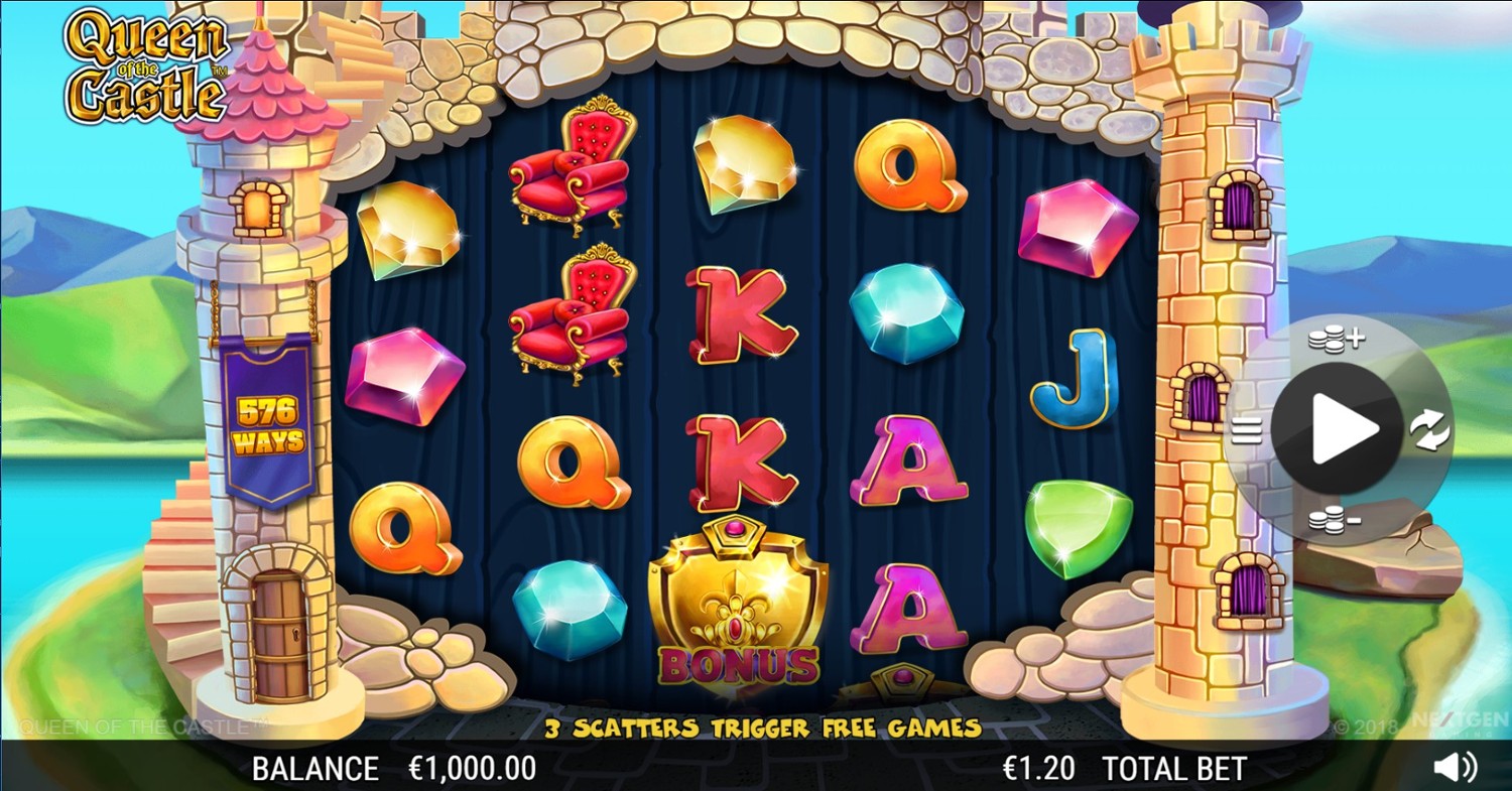 Queen of the Castle 96 Slot Gameplay