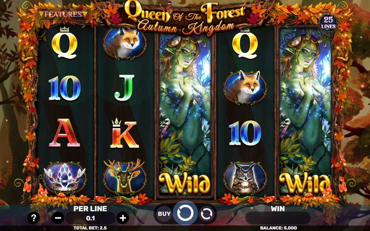 Queen of the Forest - Autumn Kingdom Slot Gameplay