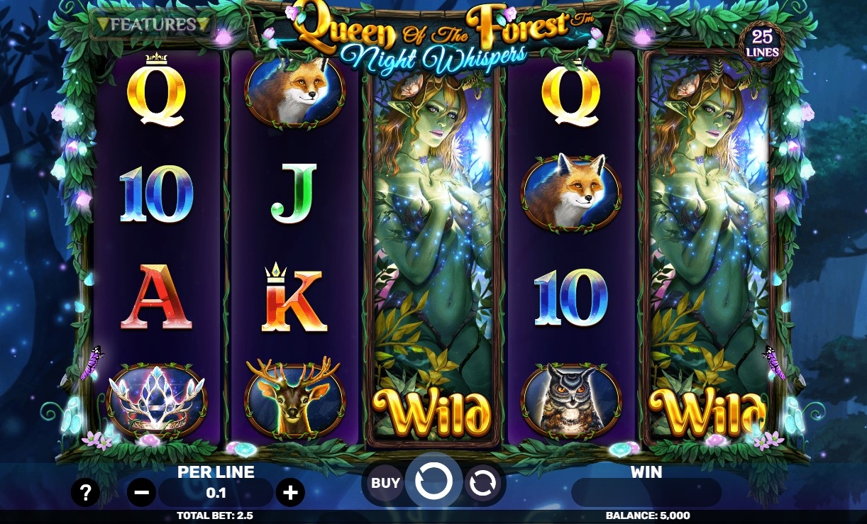 Queen of the Forest - Night Whispers Slot Gameplay